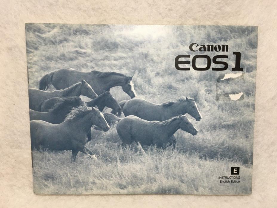 OEM Canon EOS 1 35mm SLR Camera Instruction Owner's Manual Guide Book 1989 EOS-1
