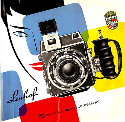 1957 LINHOF CAMERA FULL PRODUCT CATALOG BROCHURE -TECHNIKA-KARDAN-ZEISS LENSES
