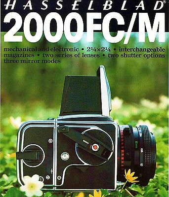 HASSELBLAD 2000FC/M CAMERA BROCHURE -HASSELBLAD 2000 FCM-from 1981