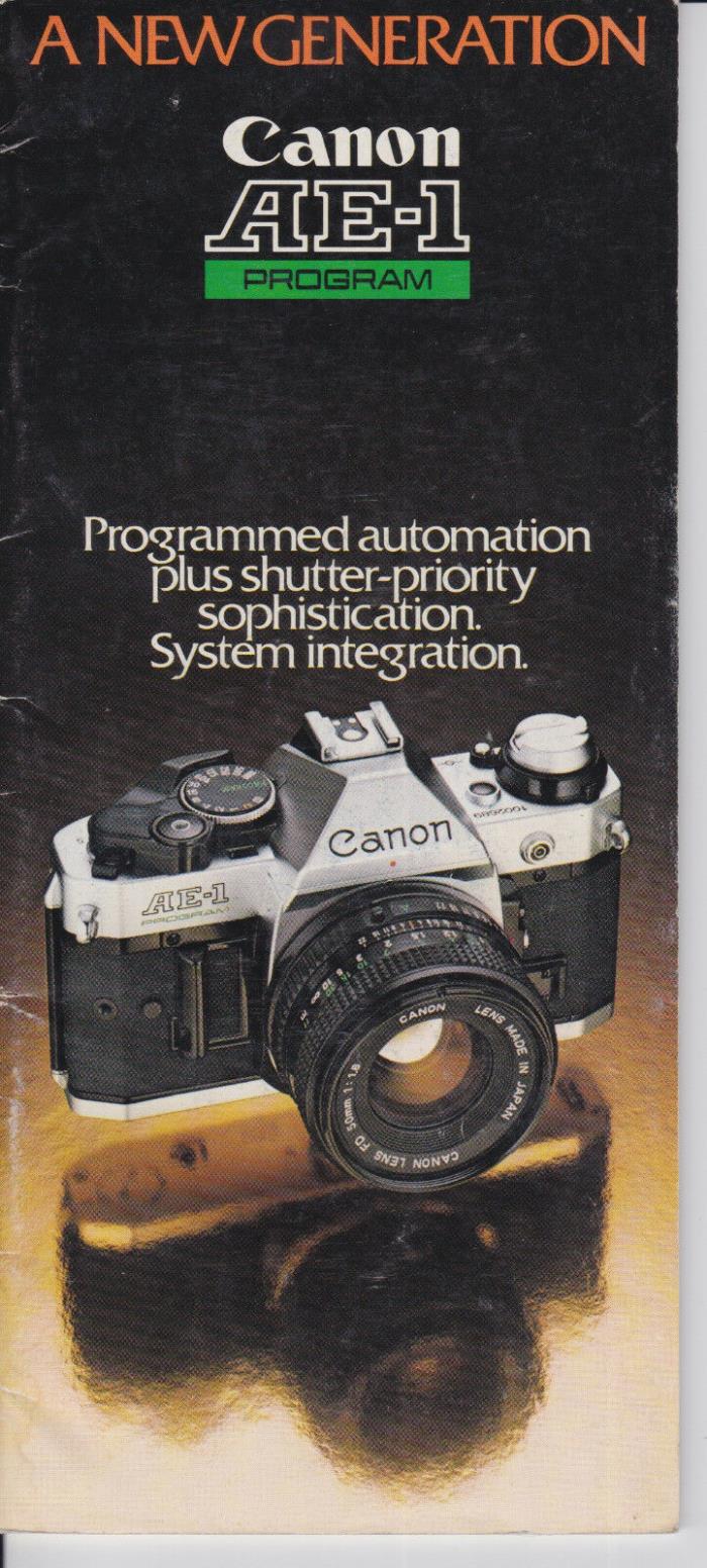 Camera Brochure - Canon - AE-1 Program - 1980 PUB. C-CE-125