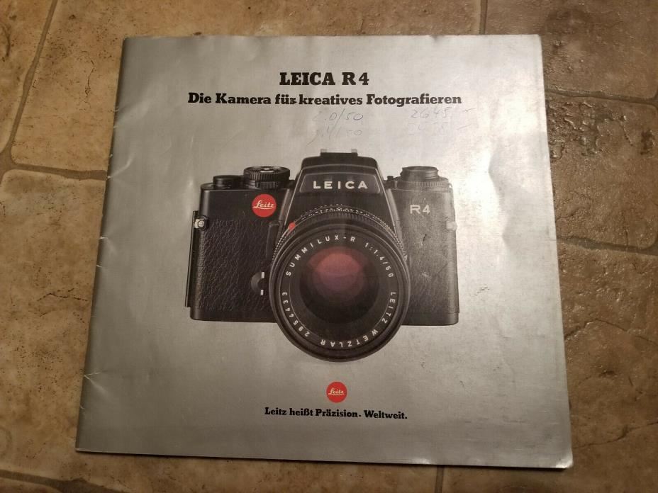 Leica Leitz R4 book 53 pages