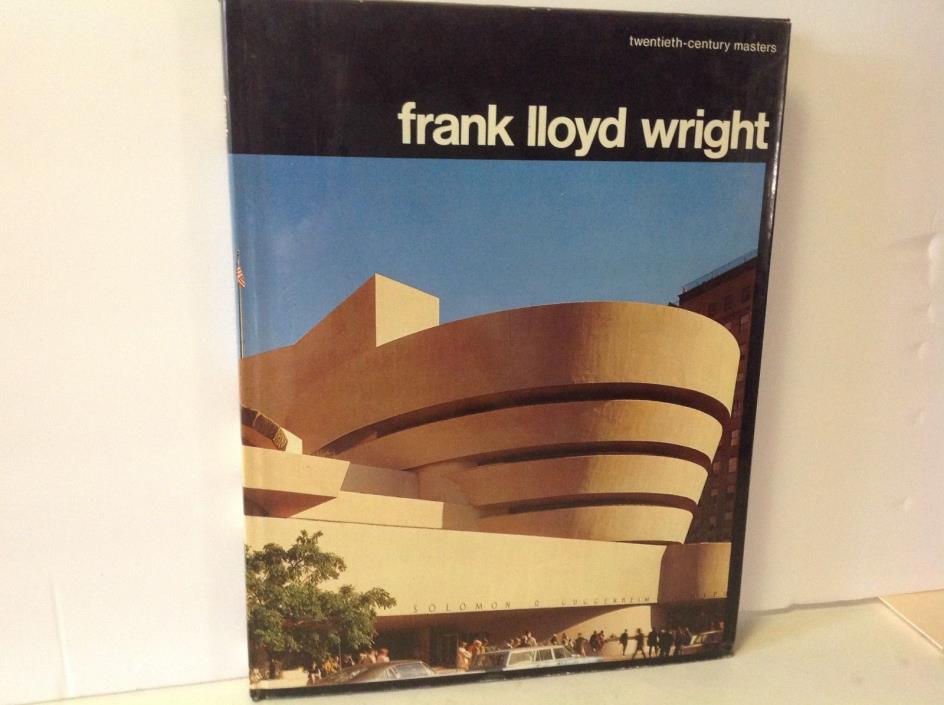 FRANK LLOYD WRIGHT - TWENTIETH CENTURY MASTERS w/DUST JACKET - 1970!
