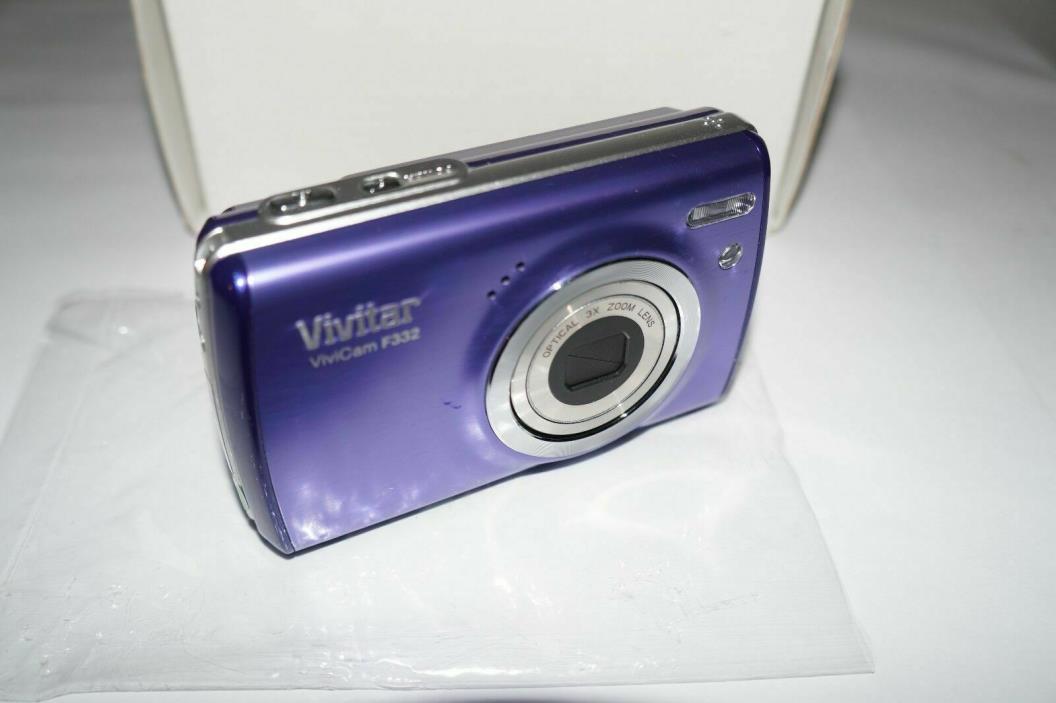 Vivitar 14.1MP Digital Camera with 1.8-Inch TFT, Colors Purple