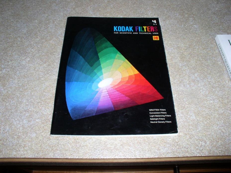Kodak Filters B-3 for scientific and technical uses 1978 92 pages