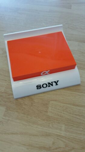 Sony Display Stand, flat base, for alpha camera, zeiss lens, G master, READ