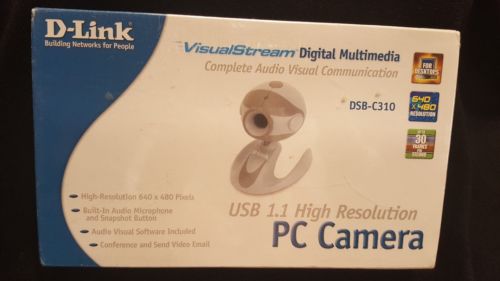 NEW D-LINK DCB-C310 VISUAL STREAM USB 1.1 HIGH RES PC CAMERA