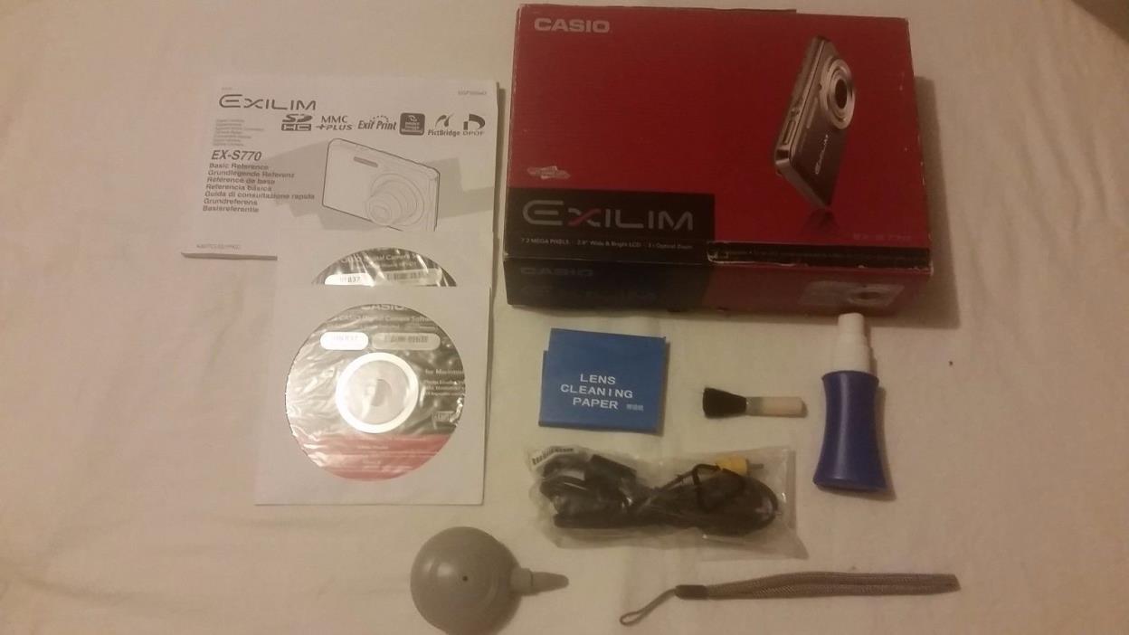 Casio EXILIM ZOOM EX S770 Digital Camera for parts
