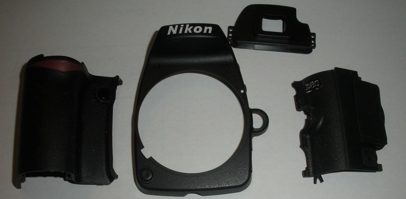 Nikon D80 CAMERA Front Rubber Grip Rear View Finder Cover Replacement Part