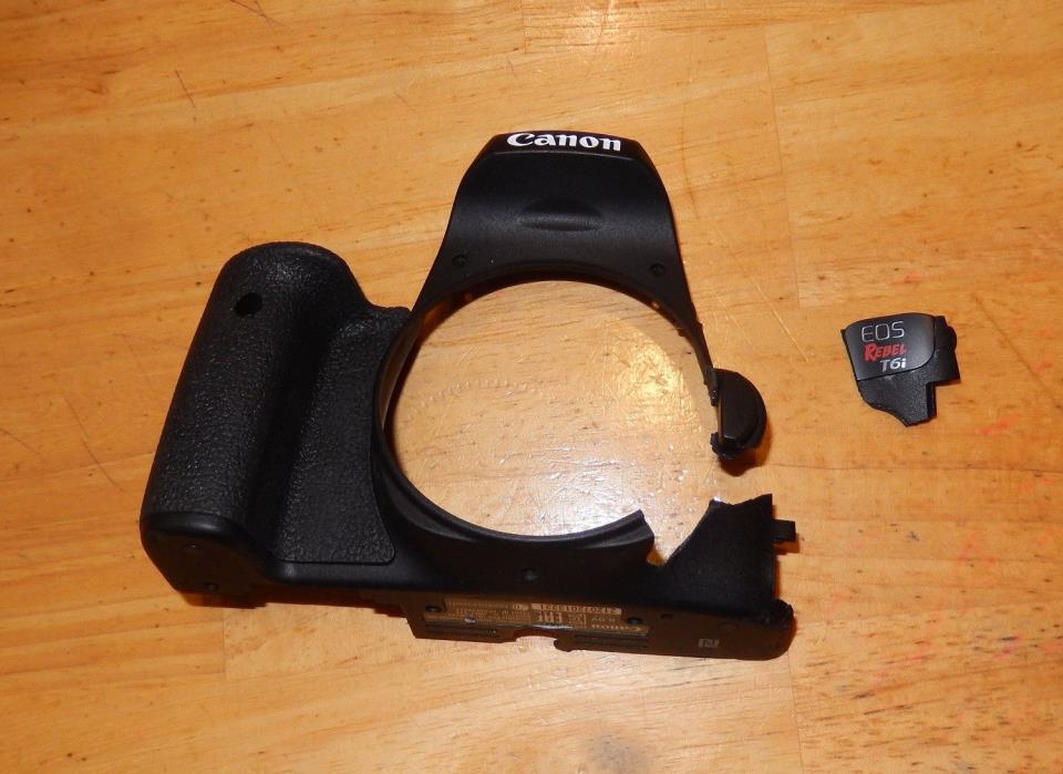 FREE SHIP Canon EOS Rebel T6i/750D Front Cover Broken For Salvage ONLY