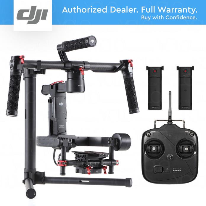 DJI RONIN M 3-Axis Gimbal Stabilizer with 2 Batteries and Remote Contproller