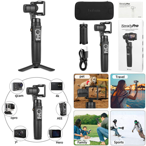 Gimbal Stabilizer Upgraded 3 Axis Handheld Camera Auto Tracking For Panoramas W