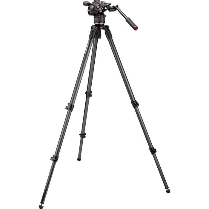 Manfrotto Nitrotech N8 Video Head and 535 Carbon Fiber Tripod #MVKN8CUS