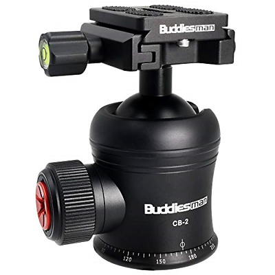 Buddiesman Professional 360 Degree Panoramic Tripod Ball Headï¼Œwith Arca-Swiss