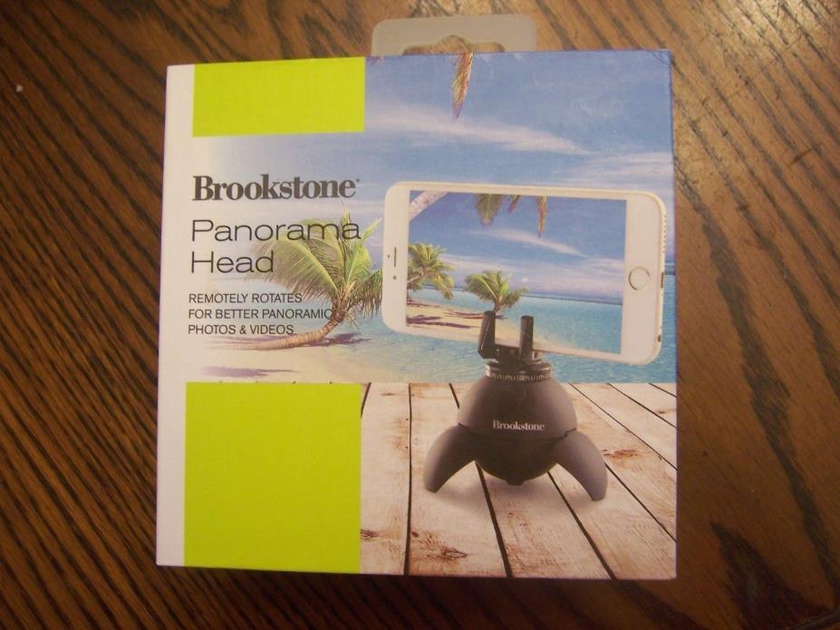 Brookstone Panorama Head Remotely Rotates for Better Photos & Videos, New In Box