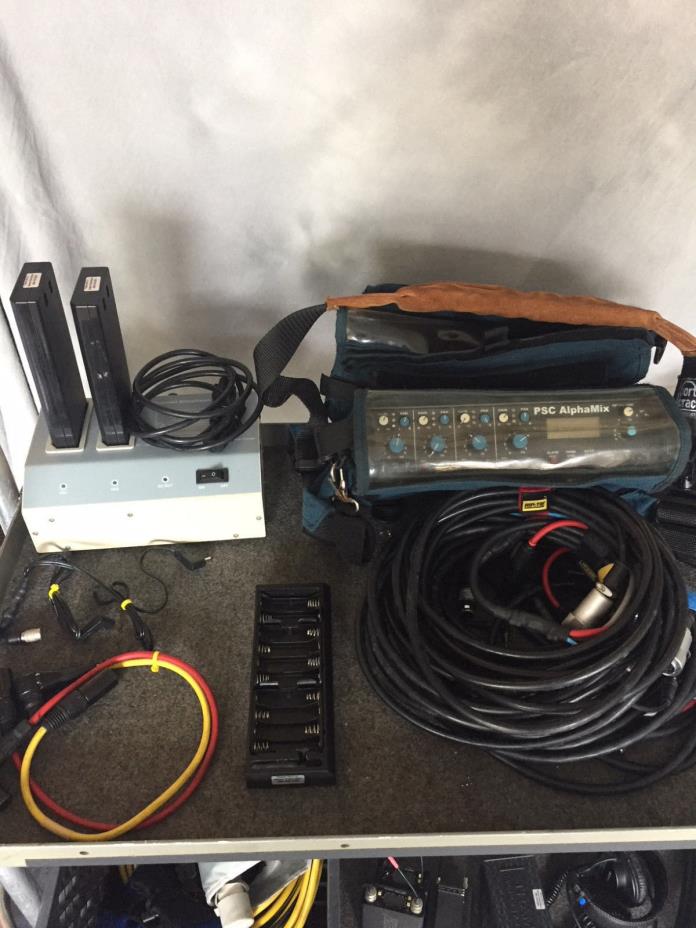 PSC Alphamix Audio Mixer / Case / 3 Breakaways / 2-NP1 / Charger / Custom Cables