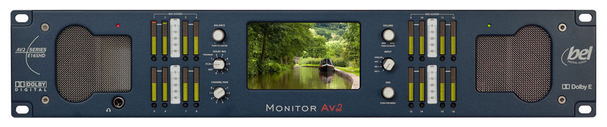 Bel Digital BM-AV2-E16SHD 16 ch A/V Monitoring Unit with Dolby Decoding