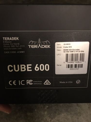 Teradek Cube 655 H.264 HD Encoder (GENTLY USED)