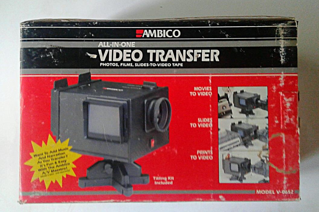 AMBICO All-In-One Video Transfer Transfer V-0652 Photos, Films, Slides to Video
