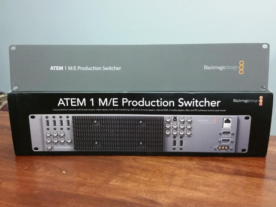 Blackmagic Design ATEM 1 M/E Production Switcher, breakout cable and power GREAT