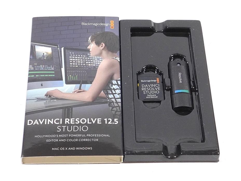 Davinci Resolve 12.5 Studio with USB Dongle Brand New for Mac Windows and Linux