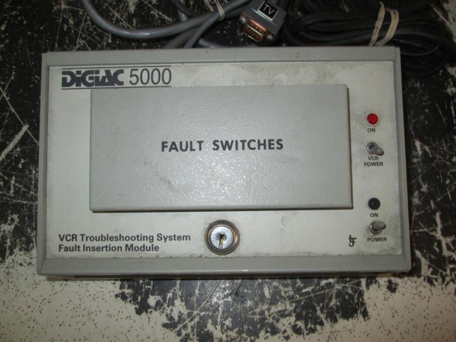 Digiac 5000 VCR Troubleshooting System Fault Insertion Module Switches