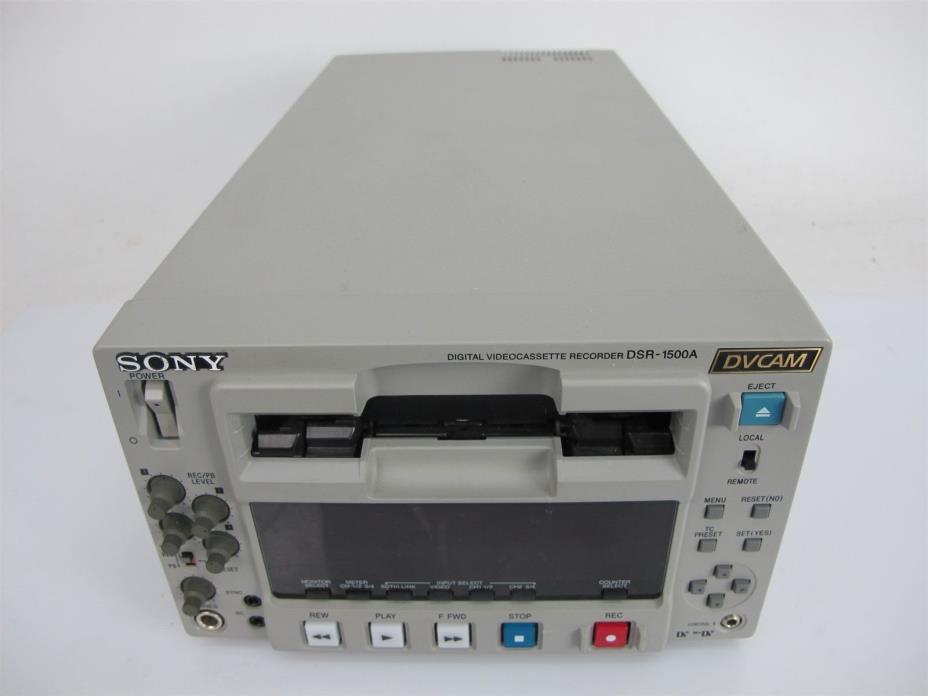 Sony DSR-1500A Digital Video Recorder DVCAM DV SDI AES Low Drum Hours!