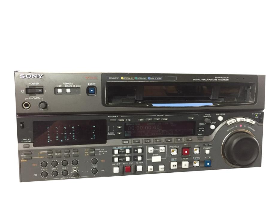 Sony DVW-M2000 MPEG HD IMX SP SX Digital Video Cassette Recorder Betacam Studio