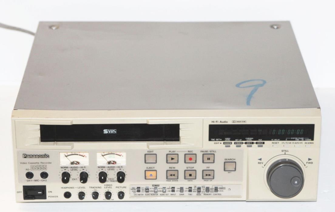Panasonic AG-DS555P SuperDeck S-VHS VCR Professional HiFi Video Recorder Editor