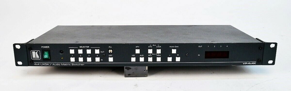 Kramer VP-4x4K 4x4 Graphics Video & Balanced Stereo Audio Matrix Switcher