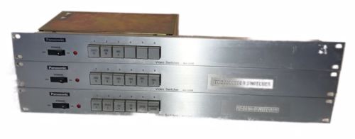Three (3) Panasonic WJ-220R Routing Video Switchers