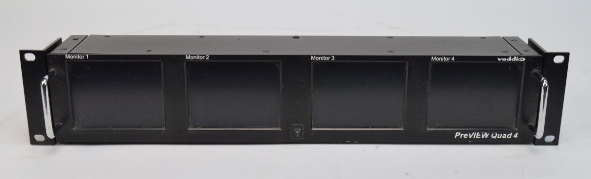 Vaddio PreVIEW Quad 4 Rackmount LCD Monitor 999-5500-004 *No Power Supply*