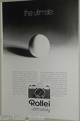 1971 Rollei ad, Rolleiflex SL35 35mm camera