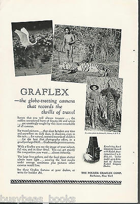 1927 GRAFLEX advertisement, Series B camera, African hunting photos