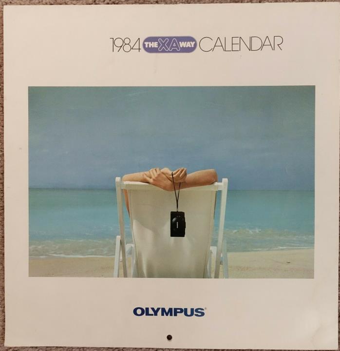 Rare Olympus XA 1984 Promo Calendar MINT !