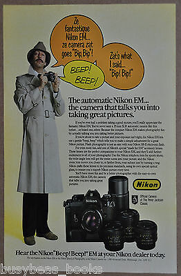 1981 NIKON EM camera advertisement, Nikon EM, Inspector Clouseau
