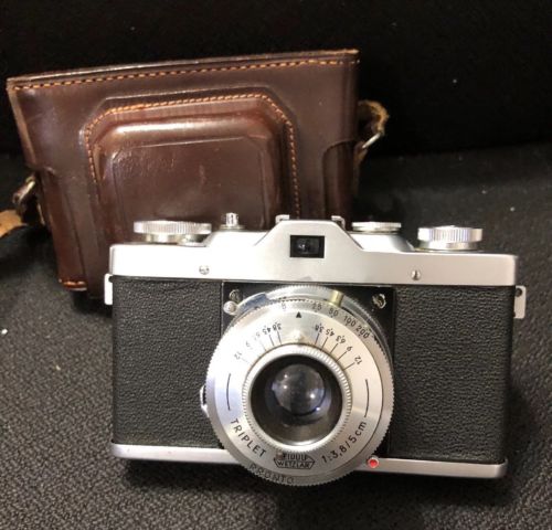 Leidolf Wetzlar Lordox 24 X 36 Camera And Leather Case