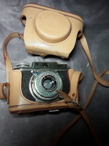 Vintage Bosley B2 Anastigmat Camera with Leather Case