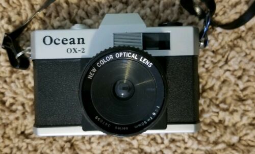 Ocean Vintage 50mm Camera w/ Lens & Carrying Case - OX - 2