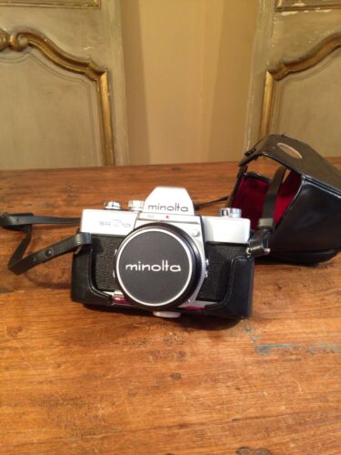 VTG Minolta SRT 101 Film Camera w/ 35mm Lens And Case CLEAN