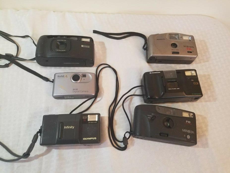 vintage 35mm cameras tested without film minolta ricoh olympus parts repair
