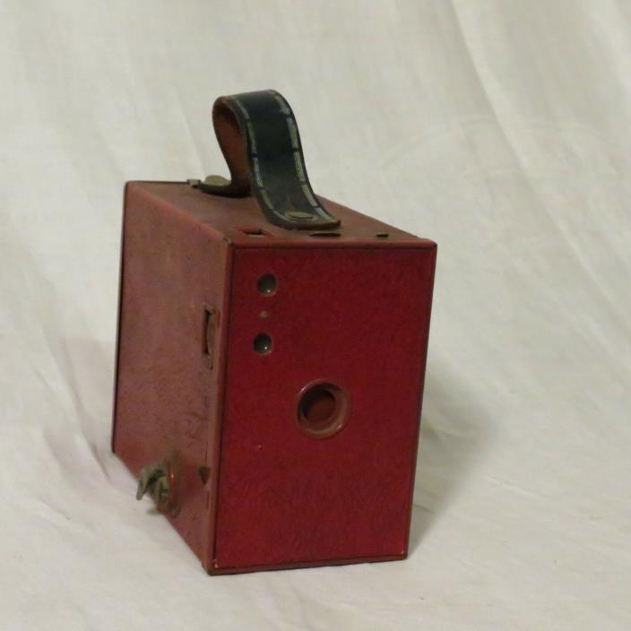 Antique Red Brownie Model C Camera Number 2 A Vintage Eastman Kodak made in USA