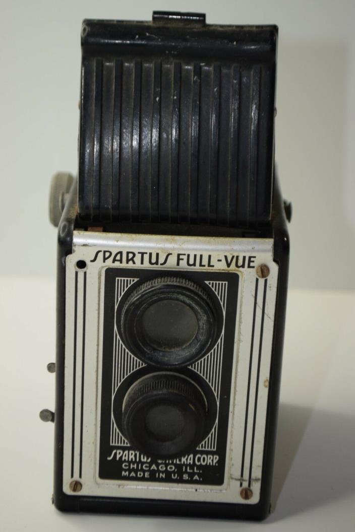 Vintage Art Deco Spartus Full-Vue Box Camera Dual Lens Reflex