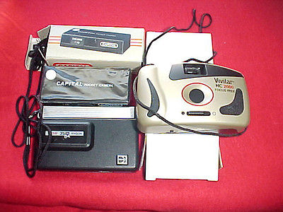 Kodak Disc 4000, Capital 110 and Vivitar HC 2000 Cameras