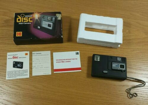 KODAK DISC 3000 Collectible Vintage 1982 Camera with Box - UNTESTED, SOLD AS IS