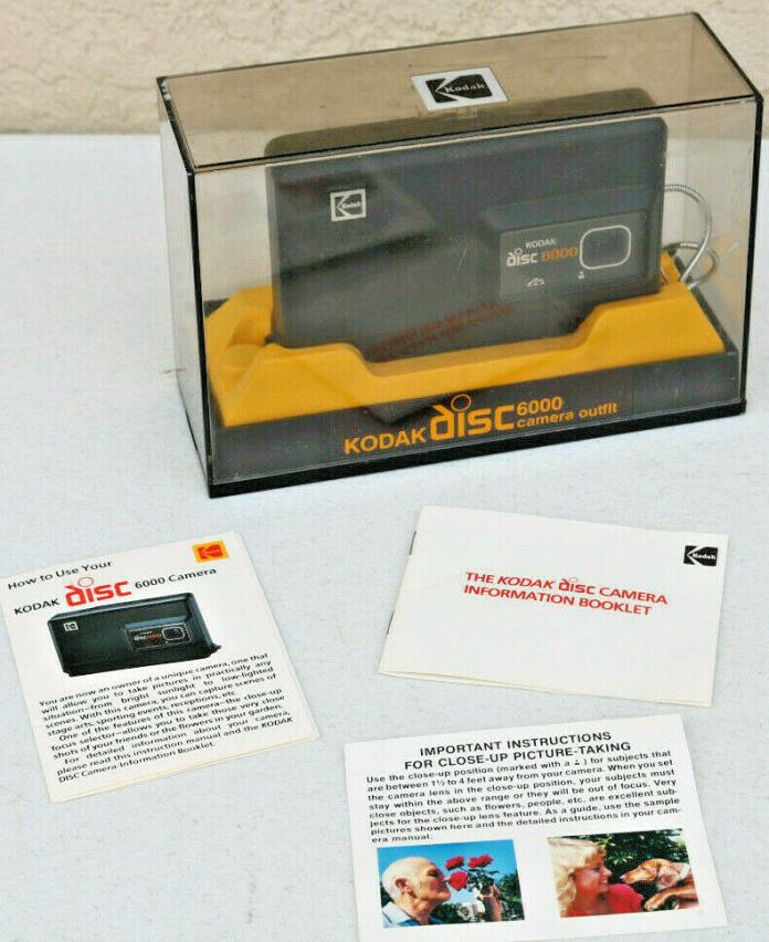 Kodak Disc 6000 Camera in original box! Retro Vintage photo gear Props Steam