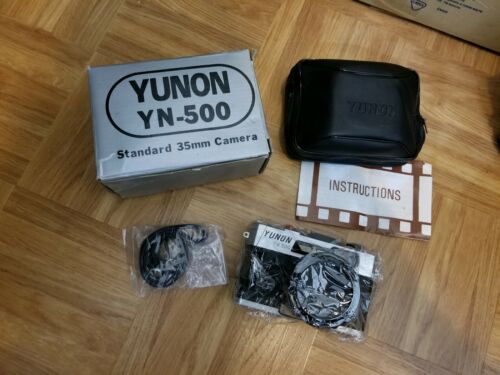 ! Vintage Never Used YUNON YN -500 Camera In Box With Accessories