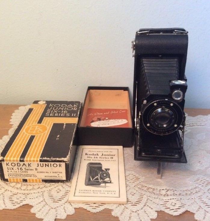 Eastman Kodak Junior Six-16 Series II f 6.3 Manual Boxed USA