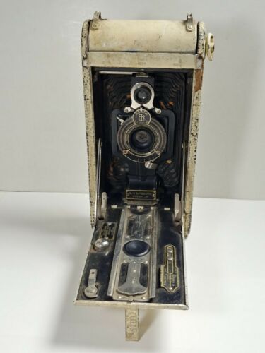 Kodak No. 1A Jr. Autographic Camera White Parts or Repair Rare Vintage