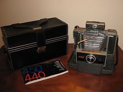 Vintage 440 Polaroid Camera and Case