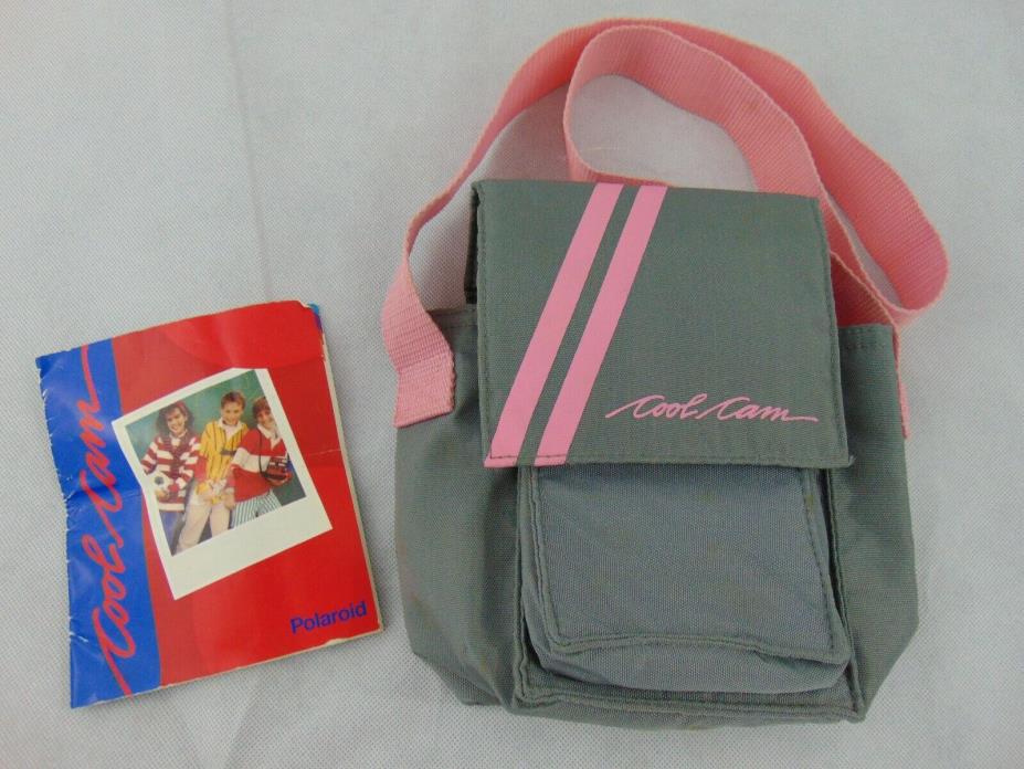 Polaroid 600 Cool Cam Pink & Gray Instant Camera Matching Bag & Instructions